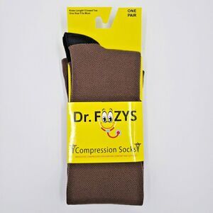 Brown Compression Socks Airline Travel Comfort Sports Knee High Socks Dr Foozys